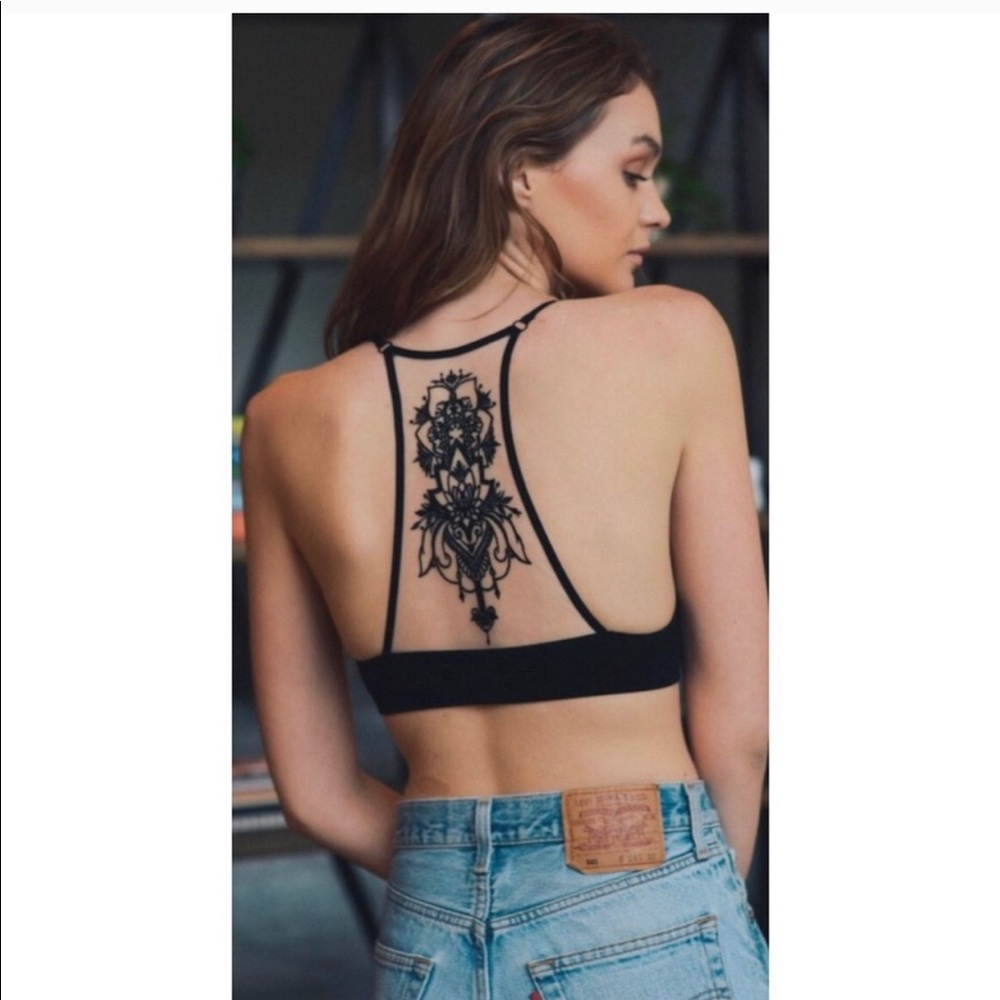 Tattoo mesh Bralette